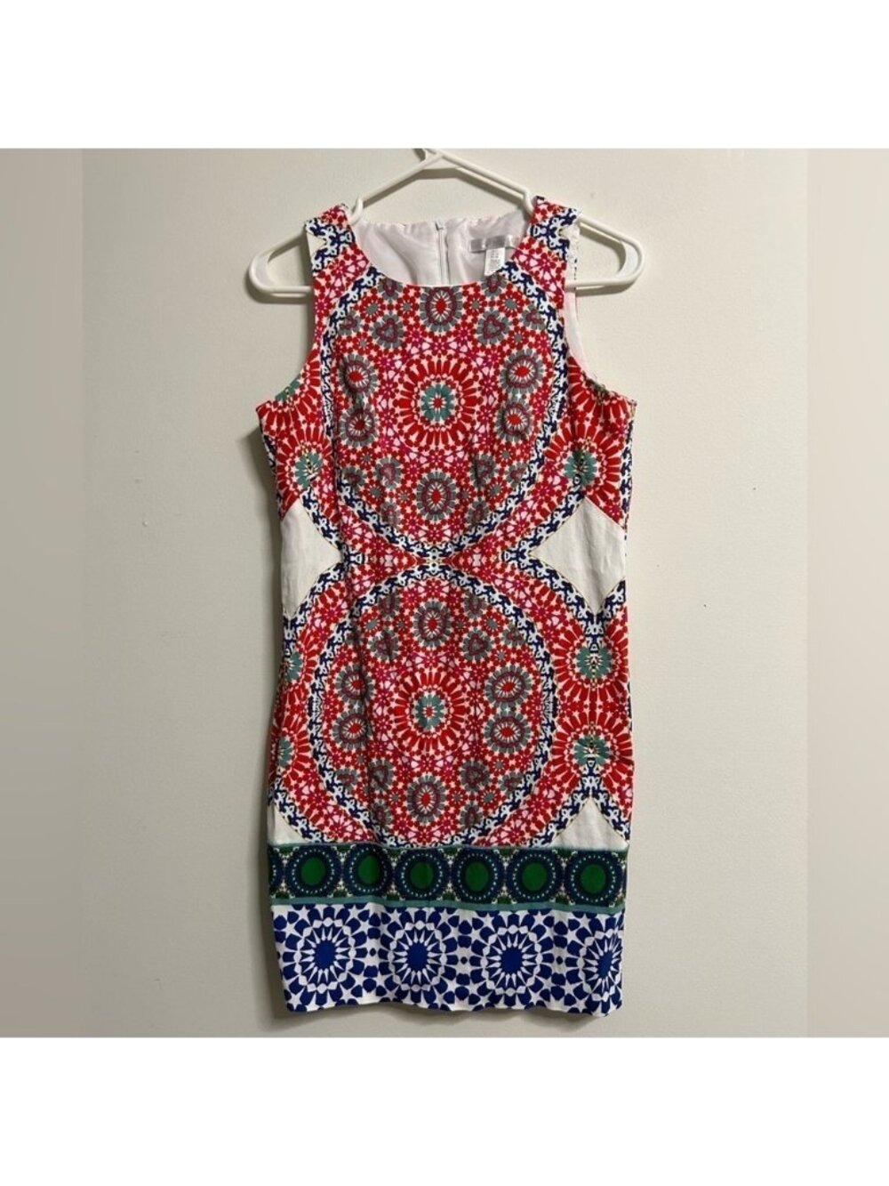 London Times Patterned Midi Dress